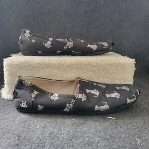 Skechers BOBS For Dogs Flat Slip-Ons Womens 7.5 Memory Foam Shoes Loafers